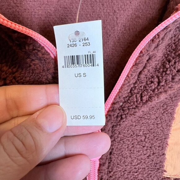 Offline By Aerie Sherpa Fleece Quarter Zip Sweater Small Front Pouch NWT - Picture 4 of 6